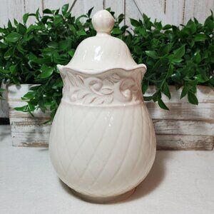 Isabella By JCPenney Home Collection Small Ivory Canister With Lid & Seal